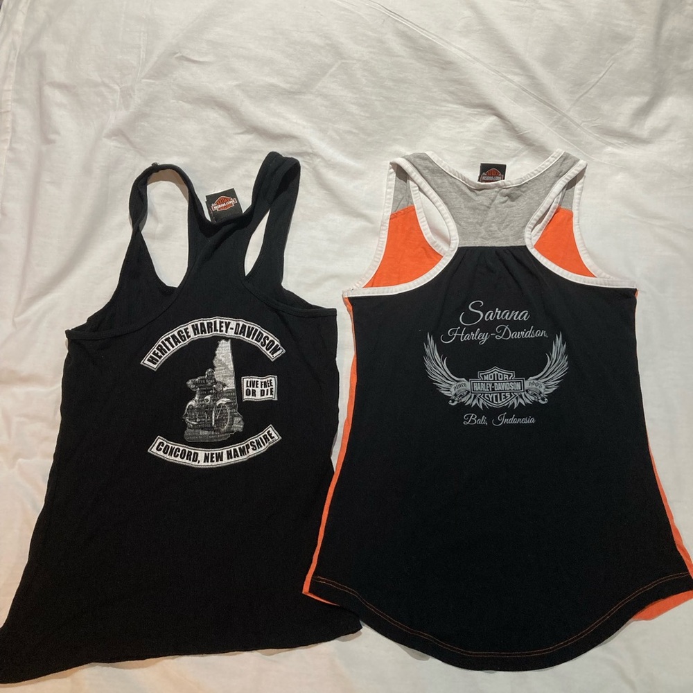 Lot of 2 Women’s Harley-Davidson Tank Tops! Size S/M.